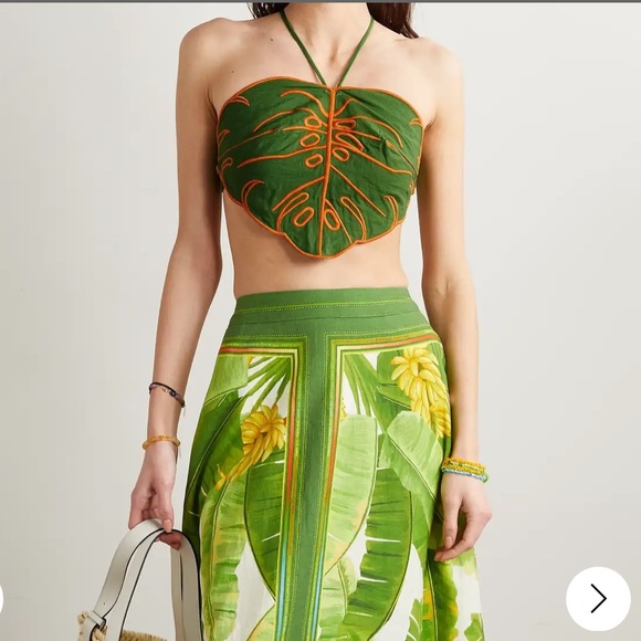 Monstera leaf top Farm Rio like New - Picture 2 of 5